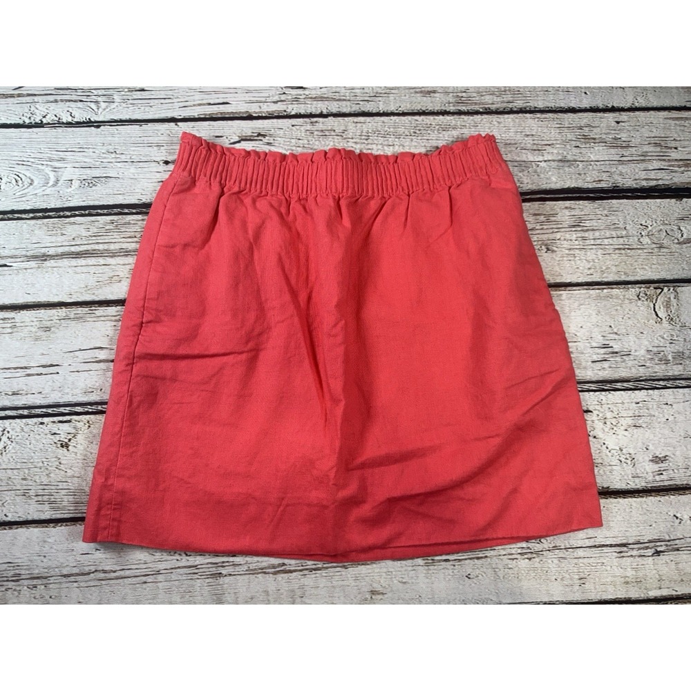 J. Crew linen cotton blend city skirt Bundle size‎ 10 - Picture 2 of 10